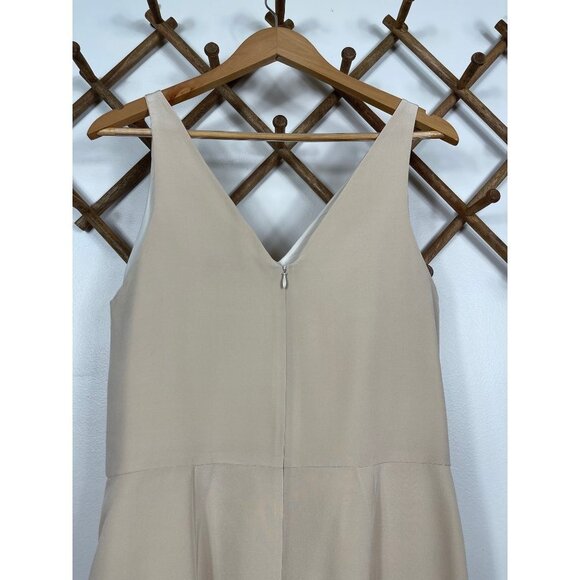 Amanda Uprichard Pyramid Dress In Bone, Size L - Picture 5 of 9